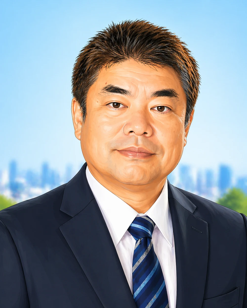 佐武晃幸の肖像イラスト